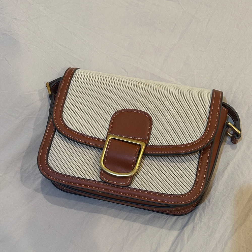 Mango Contrast Crossbody Bag